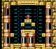 Fiebre de jefes en Escenario de Dr. Wily 3 en "Mega Man 6", NES.