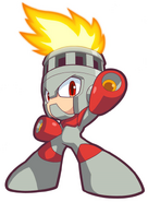 Fire Man como personaje jugable en "Mega Man Powered Up".