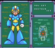 Obtención de Shotgun Ice en "Mega Man X", SNES.