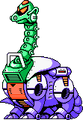 Mechazaurus es el primer jefe de fortaleza en el Wily Castillo (Mega Man 6).