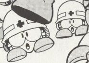Metall DX en "Batalla de Espacio-Tiempo - ¿¡El Enemigo del Futuro es Quién!?" del manga "Rockman World 2".