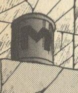 Tanque M de Stone Man en "El Secreto del Parque Aéreo" del manga "Rockman 5".