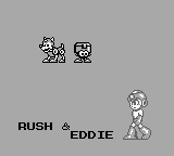 Despedida de Rush y Eddie en "Mega Man III", Game Boy.