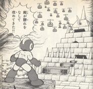Pirámides Gemelas, Parte 2 en "Las Súper Invenciones del Dr. Wily - ¡¡Aparecen 2 Robots Gigantes de Terror!!" del manga "Rockman".