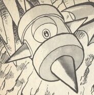 Togehero de Drill Man en "¡Persigue al Dr. Cossack!" del manga "Rockman 4".