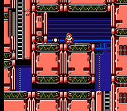 Cápsula de armas grande en "Mega Man 4", NES.