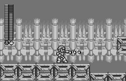 Mega Man utilizando el Flame Shower