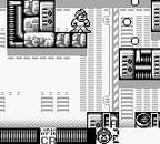 Mega Man utilizando el Crystal Eye en Game Boy.