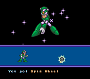 Obtención del Spin Wheel en "Mega Man X2", SNES.
