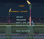 Spiky en los créditos de "Mega Man X", SNES.