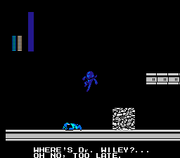 Proto Man llegaría para rescatar a Mega Man, y también al Dr. Wily, pero el derrumbe de la fortaleza no le permitiría completar su objetivo.