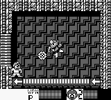 Metal Man usando el Metal Blade en "Mega Man II", Game Boy.