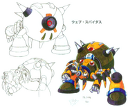 Concepto de Web Spider en Mega Man X4