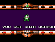 Obtención del Rain Weapon en Mega Man (Game Gear).