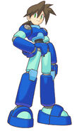 Boceto usado en Mega Man Legends