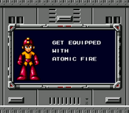Obtención del Atomic Fire en "Mega Man: The Wily Wars", Sega Genesis.