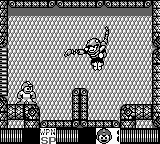 Snake Man usando el Search Snake en "Mega Man III", Game Boy.