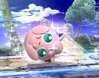 Jigglypuff usando desenrollar en Super Smash Bros. Brawl.