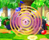 Jigglypuff usando canto en Super Smash Bros. Melee.