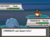 Tangrowth usando desarrollo en la cuarta generación.