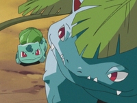 Bulbasaur junto a Venusaur.