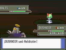 Dusknoir usando maldición en la cuarta generación.