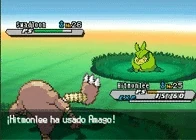 Hitmonlee usando amago en la quinta generación.