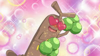 Sudowoodo enamorado por el ataque atracción de Chansey.