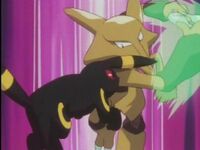 Umbreon de Gary usando agilidad.