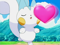 Pachirisu de Dawn/Maya usando beso dulce...