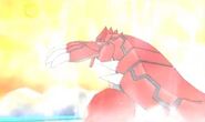 Groudon usando su habilidad sequía.