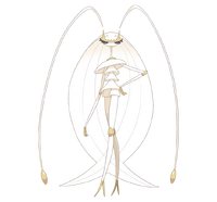 Pheromosa, también conocido como UE02- Elegancia, exclusivo de Pokémon Luna.