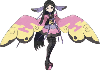 <i>Ilustración de Valeria en Pokémon X y Pokémon Y</i>