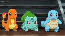 EP1091 Pokémon iniciales de Kanto