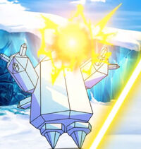 Regice usando hiperrayo.