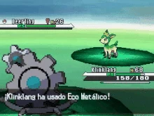 Klinklang usando eco metálico en la quinta generación.