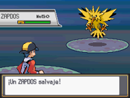 Zapdos en batalla.