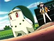 EP120 Chikorita junto a Casey