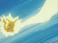 Pikachu usando trueno.