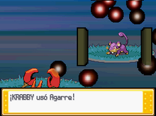 Krabby usando agarre en la cuarta generación.