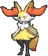 Imagen de Braixen en Pokémon X, Pokémon Y, Pokémon Rubí Omega, Pokémon Zafiro Alfa, Pokémon Sol y Pokémon Luna