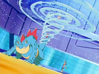 Feraligatr de Marina usando acua cola.