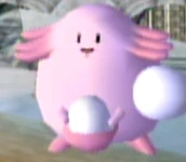 Chansey usando amortiguador