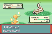 Porygon2 usando recuperación en la tercera generación.