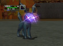Umbreon usando robo en Pokémon Colosseum.