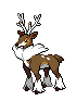 Imagen de Sawsbuck invierno macho o hembra en Pokémon Negro y Blanco