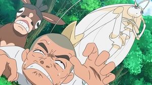 EP1057 Pheromosa le roba el cristal Z a Hiroki