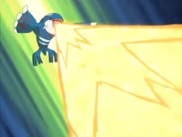 Kyogre usando hiperrayo.