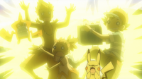 EP954 Pikachu usando rayo