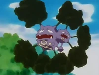 Weezing usando polución.